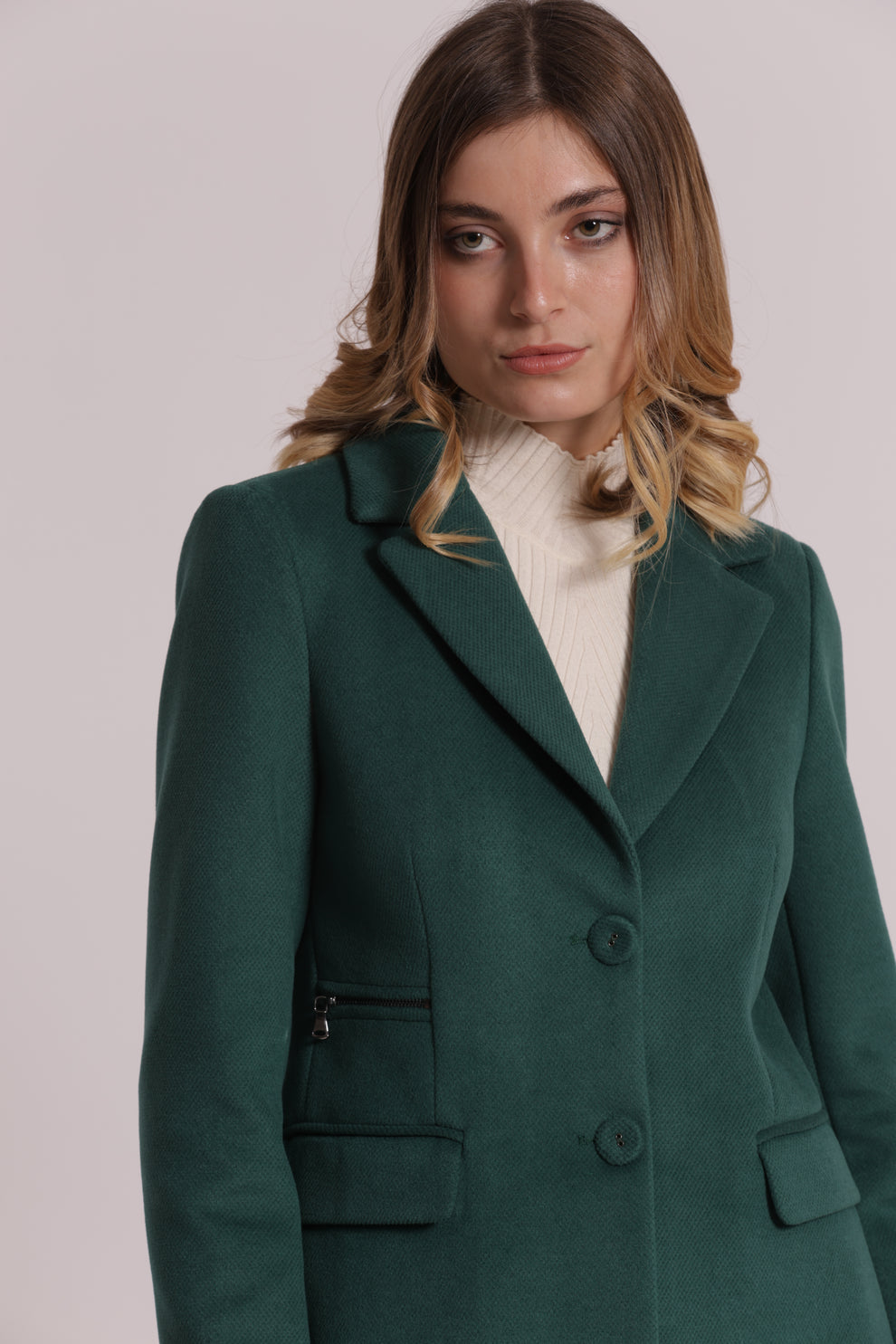 CAPPOTTO BARONETTO CON DETTAGLIO ZIP MIMI-MUA
