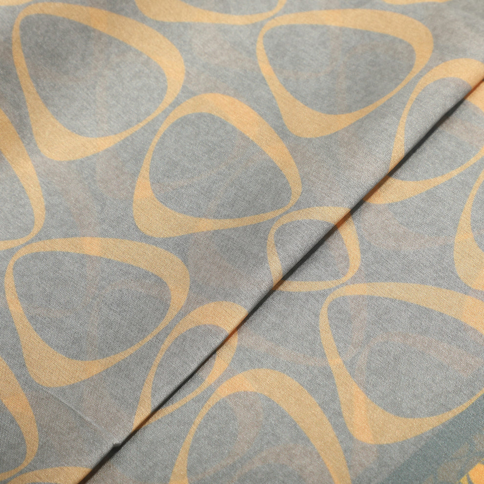 FOULARD CON CERCHIETTI ASIMMETRICI (90X90 cm) MIMI-MUA