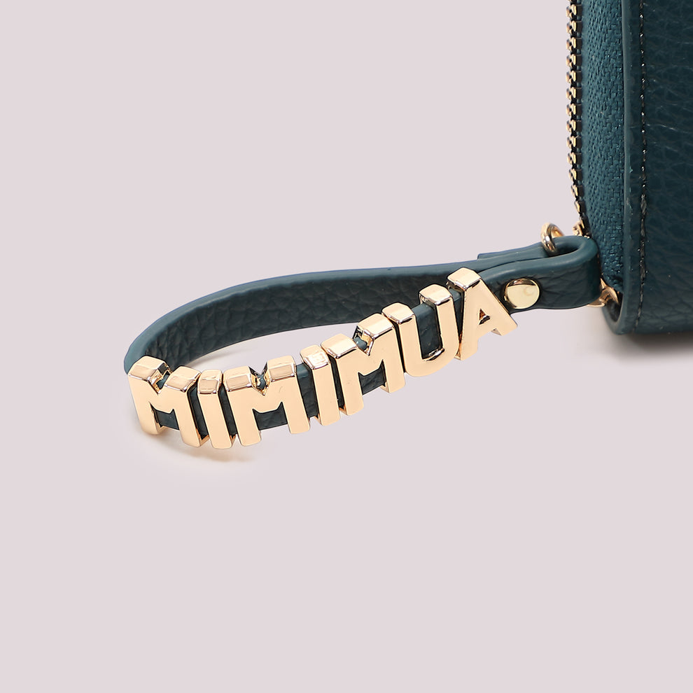 PORTAFOGLIO GRANDE BASIC CON TIRA ZIP LOGATO MIMI-MUA