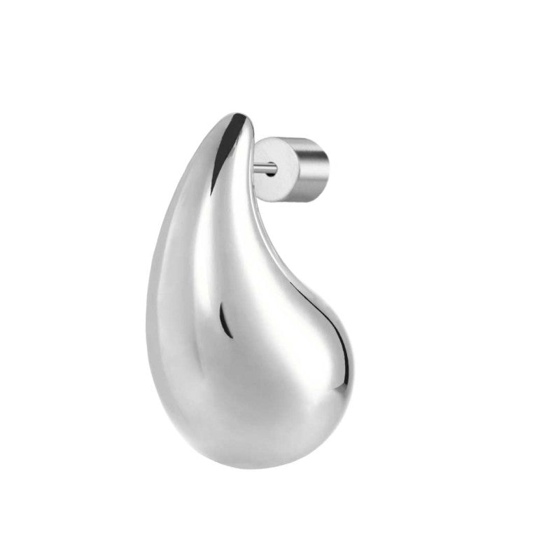 Orecchino a lobo goccia 2,6 cm con chiusura perla Marlù
