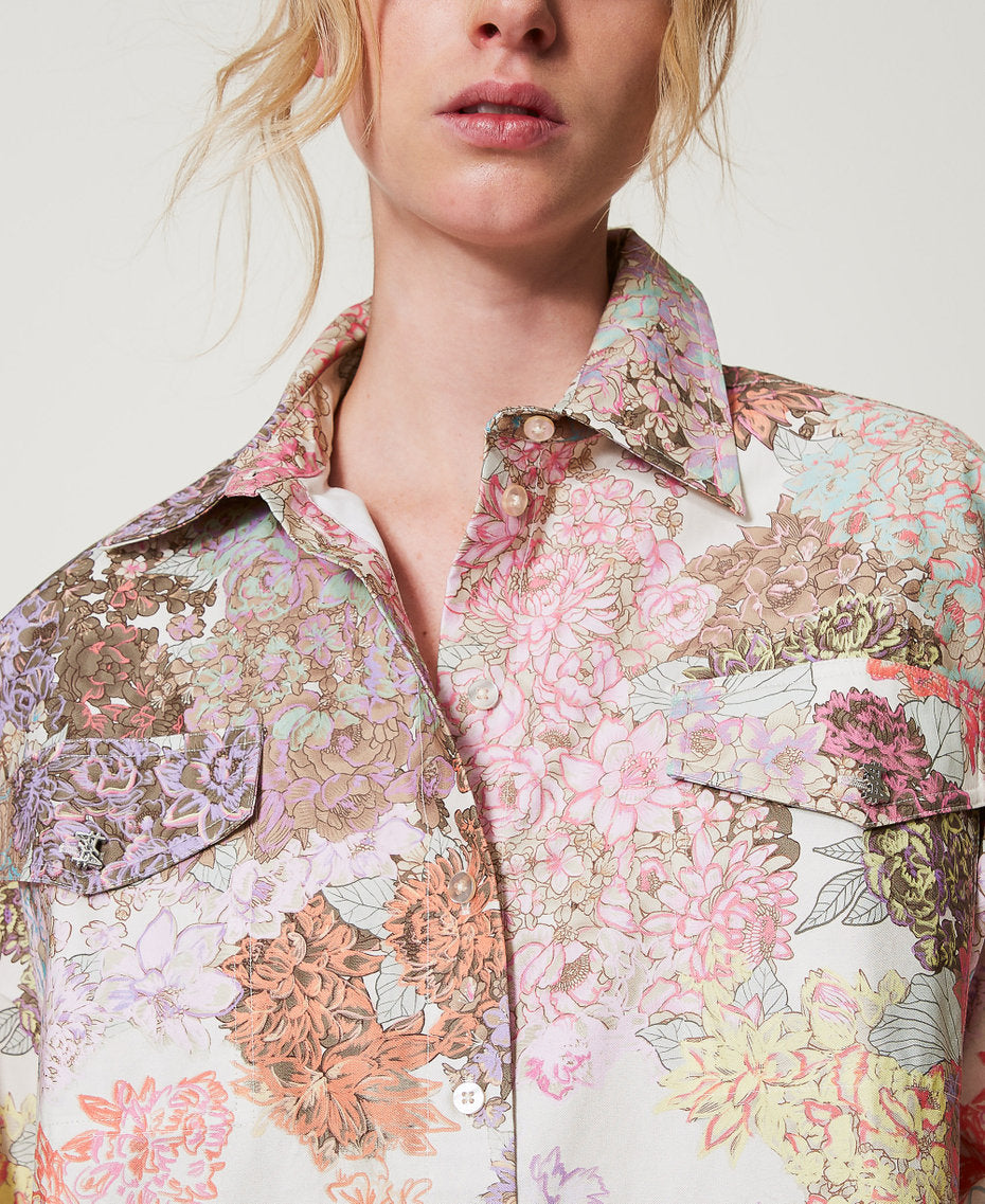 Camicia con stampa a fiori TWINSET