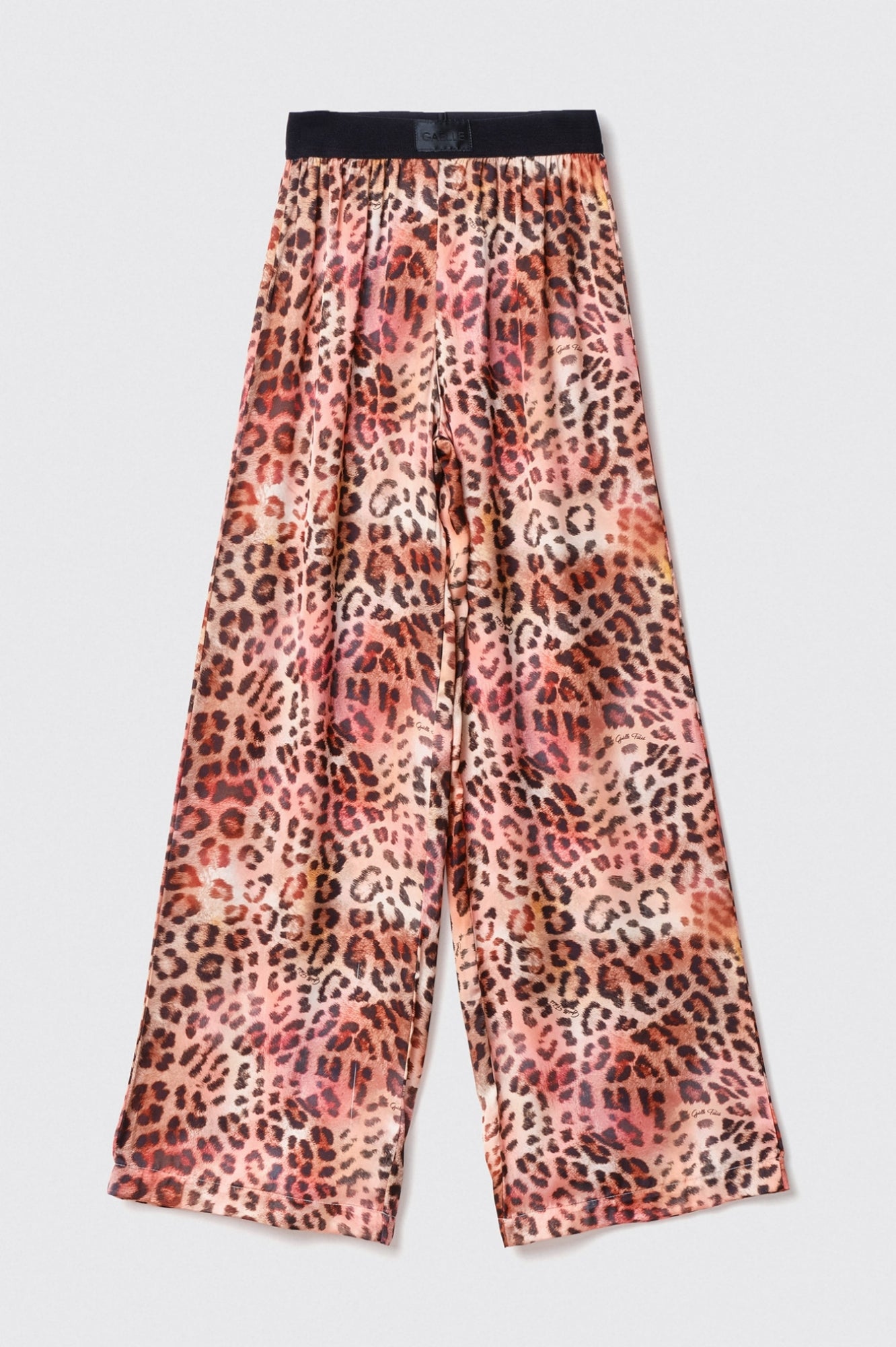Pantalone morbido in raso stampato Gaëlle Paris