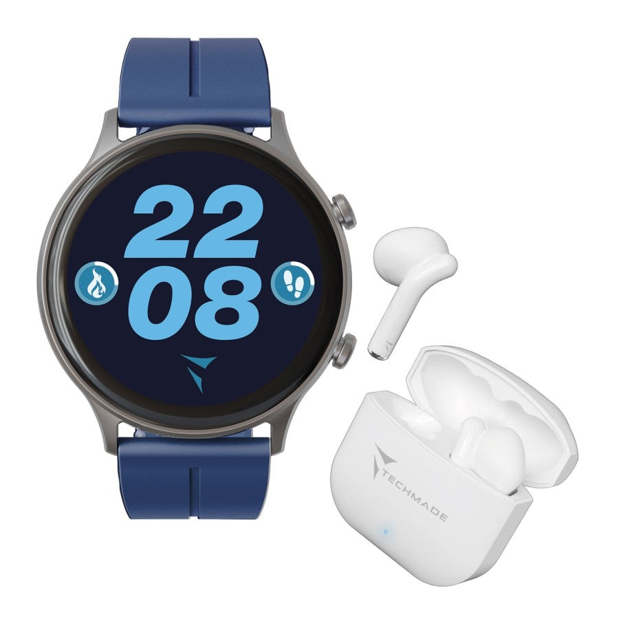 Smartwatch Dynamic 2 - Bundle Pack con Auricolari - Colore Blu