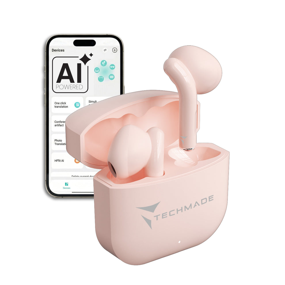 Auricolari Bluetooth in Ear XM201 - con Box di ricarica - AI di traduzione