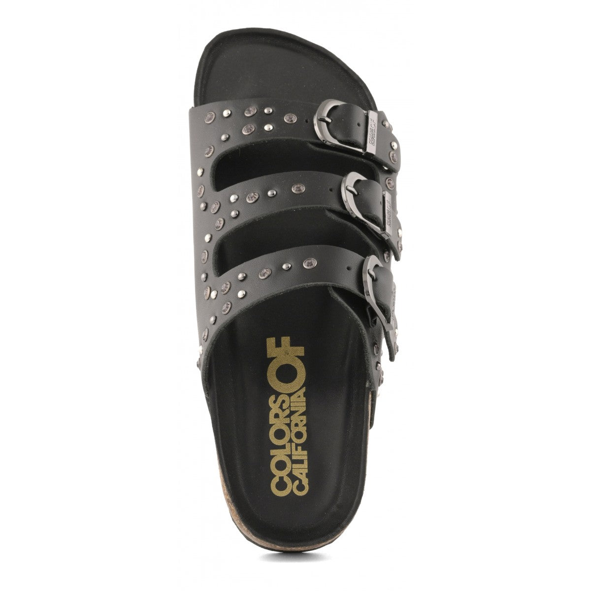 SLOFI
Sandalo in nabuk e strass Colors of California