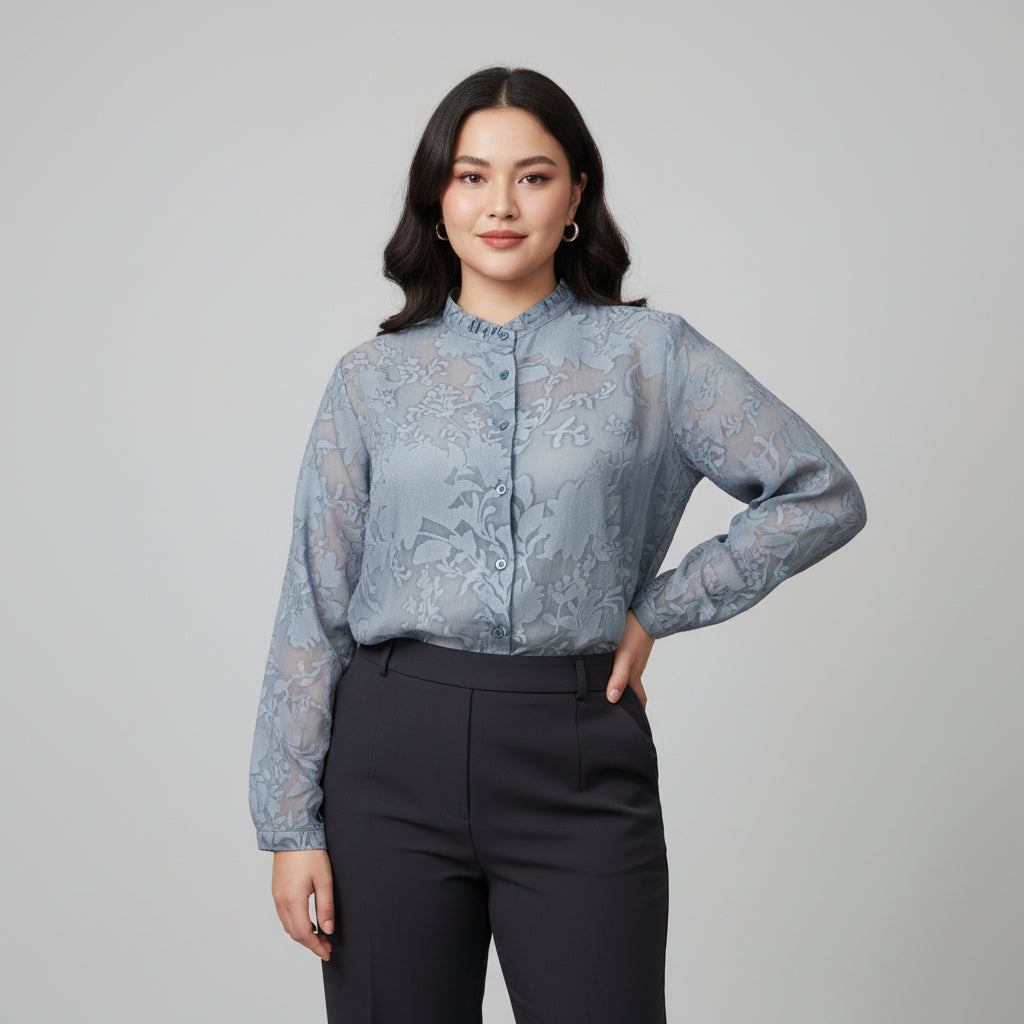 Camicia con ricamo Dejavu