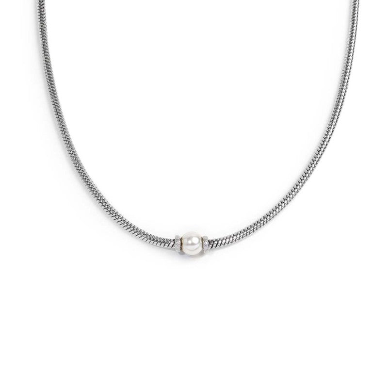 Collana catena snake con sfera centrale Marlù