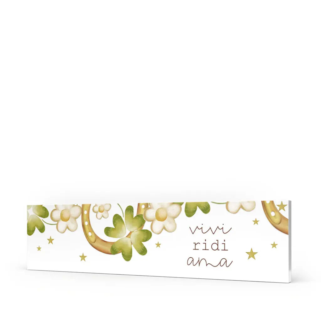 Quadro Orizzontale Grande – Vivi, Ridi, Ama