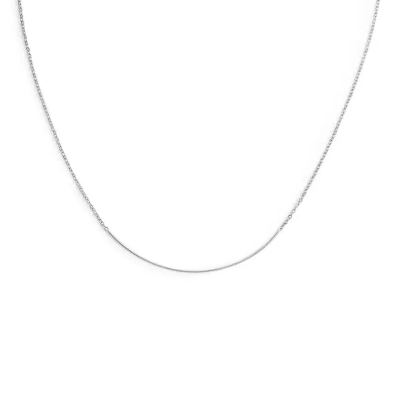 Collana catena cutting cross con centrale filo rigido Marlù