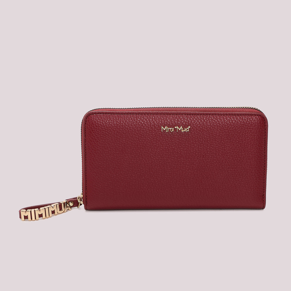 PORTAFOGLIO GRANDE BASIC CON TIRA ZIP LOGATO MIMI-MUA