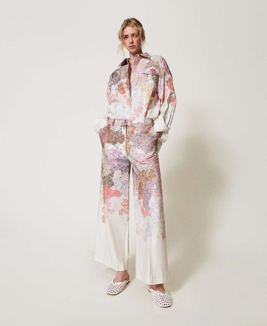 Camicia con stampa a fiori TWINSET