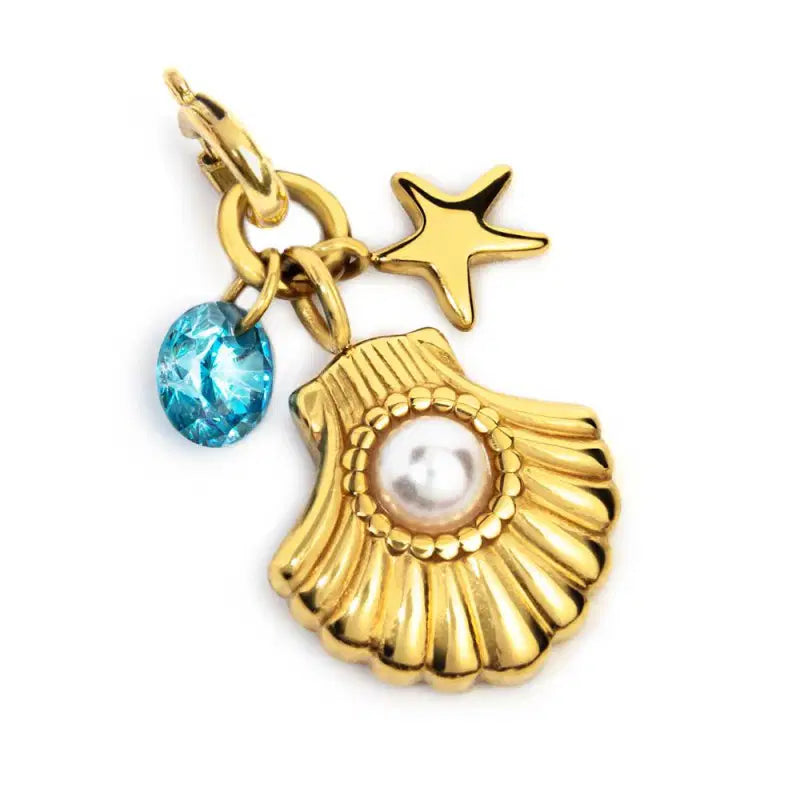 Charm conchiglia con perla MARLU'