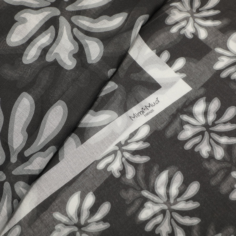 FOULARD FLOWER BOTTOM (135X135 cm) MIMI-MUA