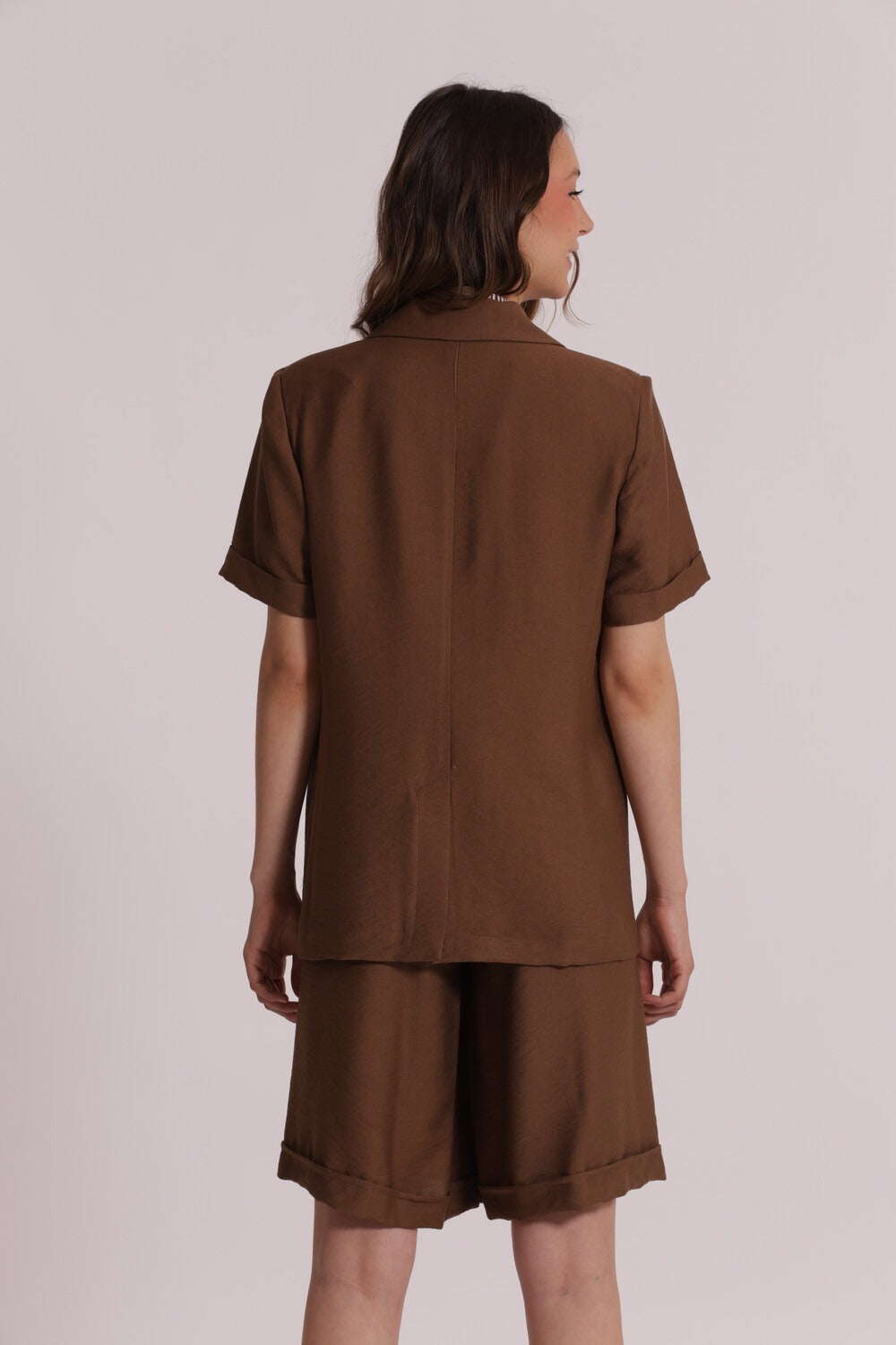 GIACCA BASIC MANICHE CORTE VISCOSA NYLON MIMI-MUA