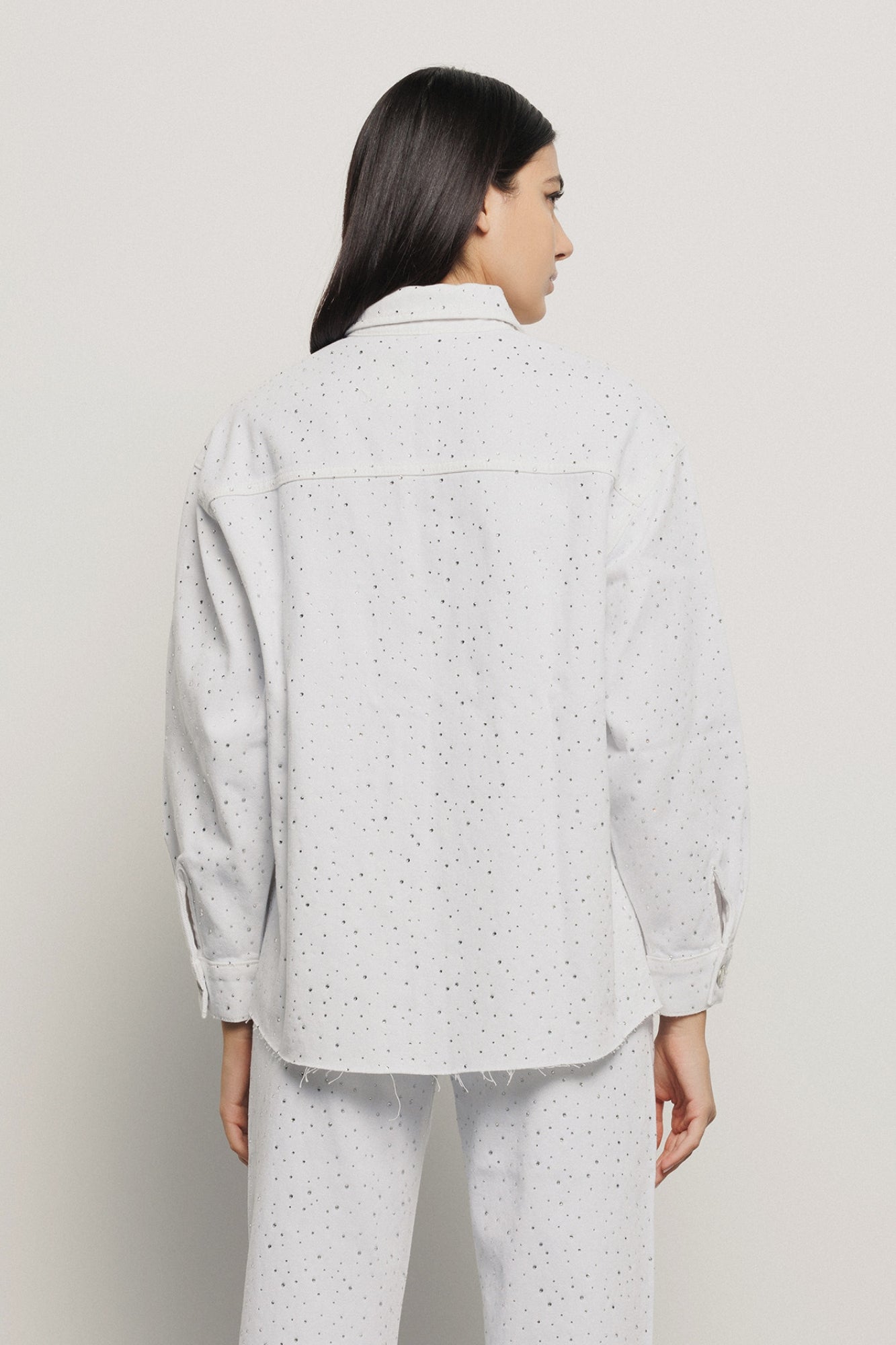 Giacca camicia strass all over Gaëlle Paris