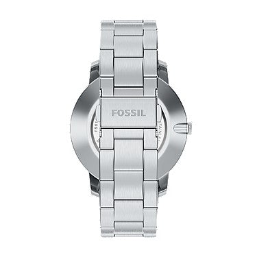 Orologio Minimalist 44 mm a tre sfere con bracciale in acciaio Fossil