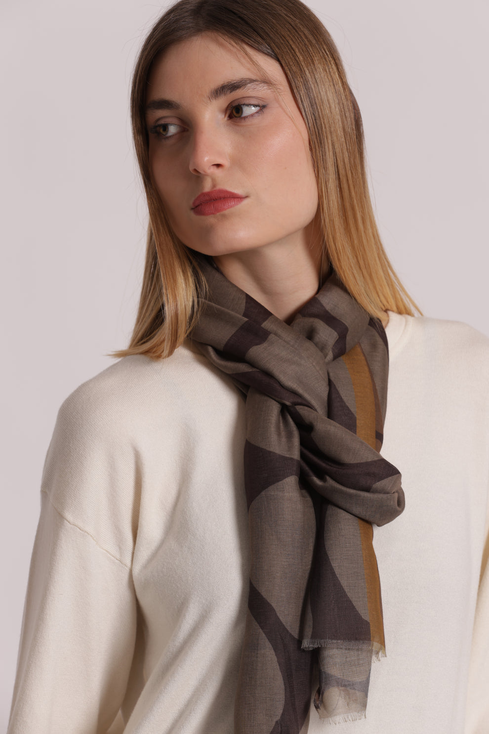 FOULARD CON MACULATO (180X80 cm) MIMI-MUA