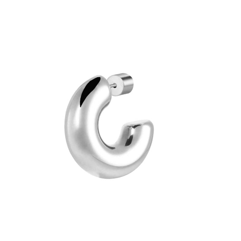 Orecchino a lobo a cerchietto 2,2cm con chiusura perla Marlù