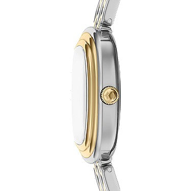 Orologio Emerson 30 mm a tre sfere con bracciale in acciaio bicolore Fossil