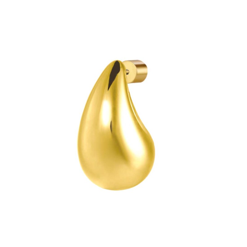 Orecchino a lobo goccia 1,8 cm con chiusura perla Marlù