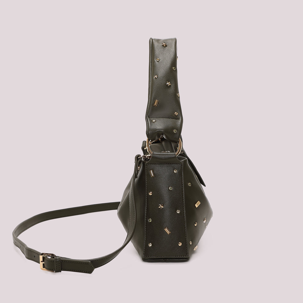 BORSA A BRACCIO CON APPLICAZIONI COLORATE MIMI-MUA