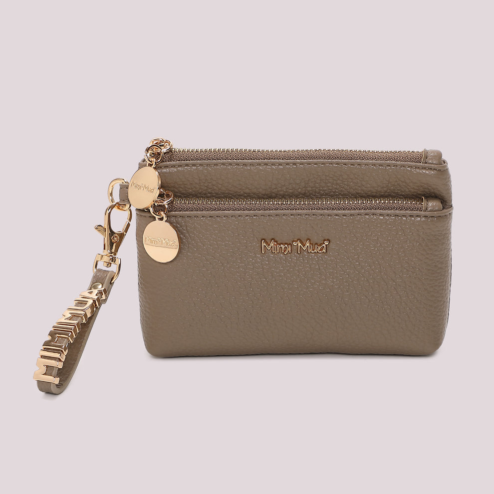 PORTAFOGLIO PICCOLO BASIC CON TIRA ZIP LOGATO MIMI-MUA