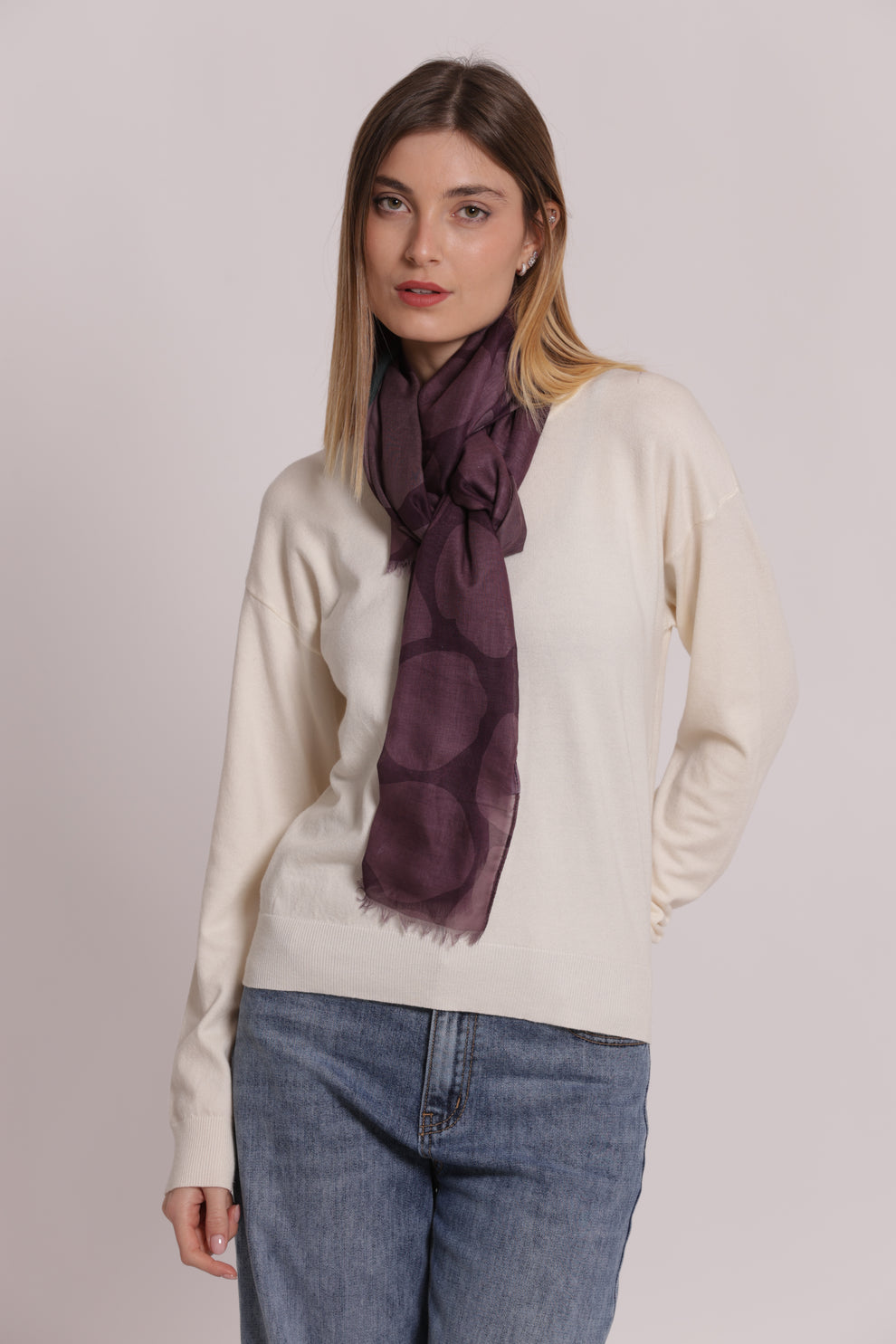 FOULARD CON MACULATO (180X80 cm) MIMI-MUA