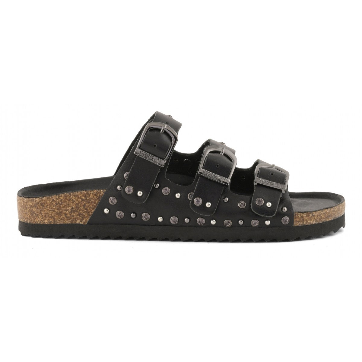 SLOFI
Sandalo in nabuk e strass Colors of California