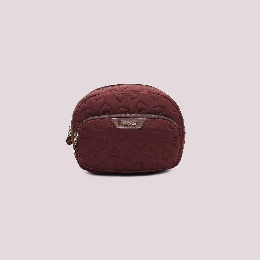 BEAUTY CASE TRAPUNTATA A CUORI MIMI-MUA