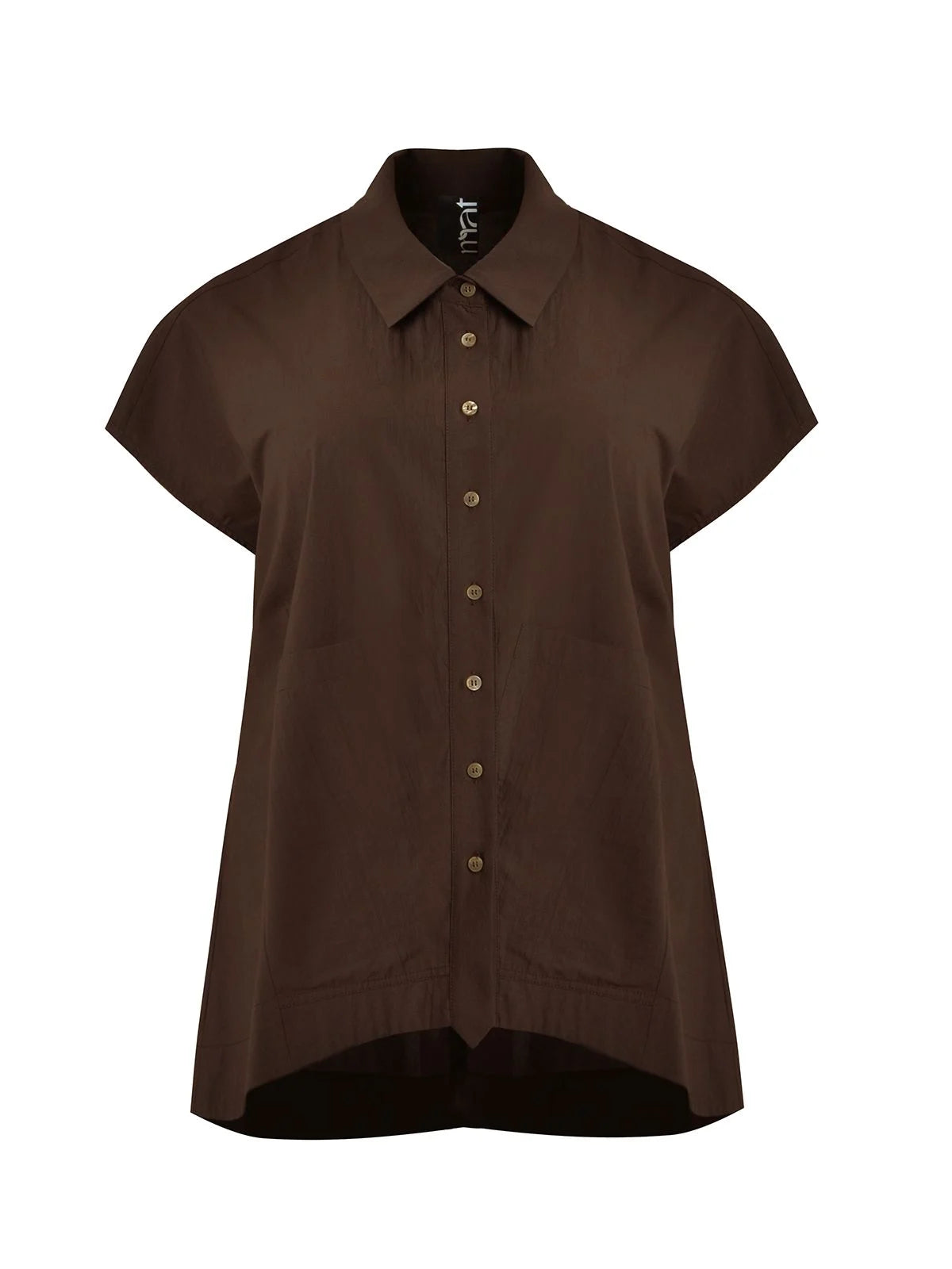 Camicia a maniche corte in cotone dalla silhouette rilassata Mat