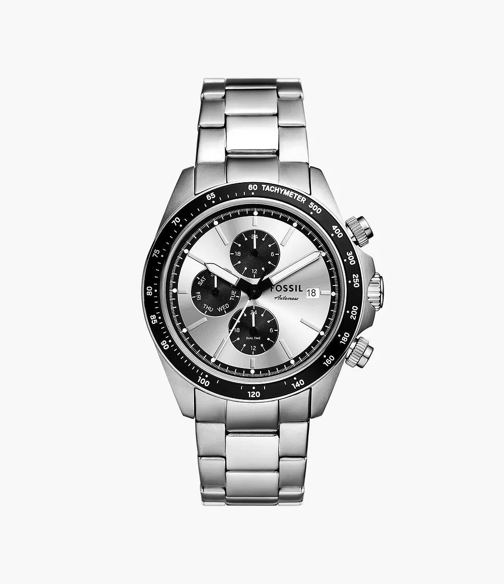 Orologio multifunzione Autocross 42 mm con bracciale in acciaio Fossil