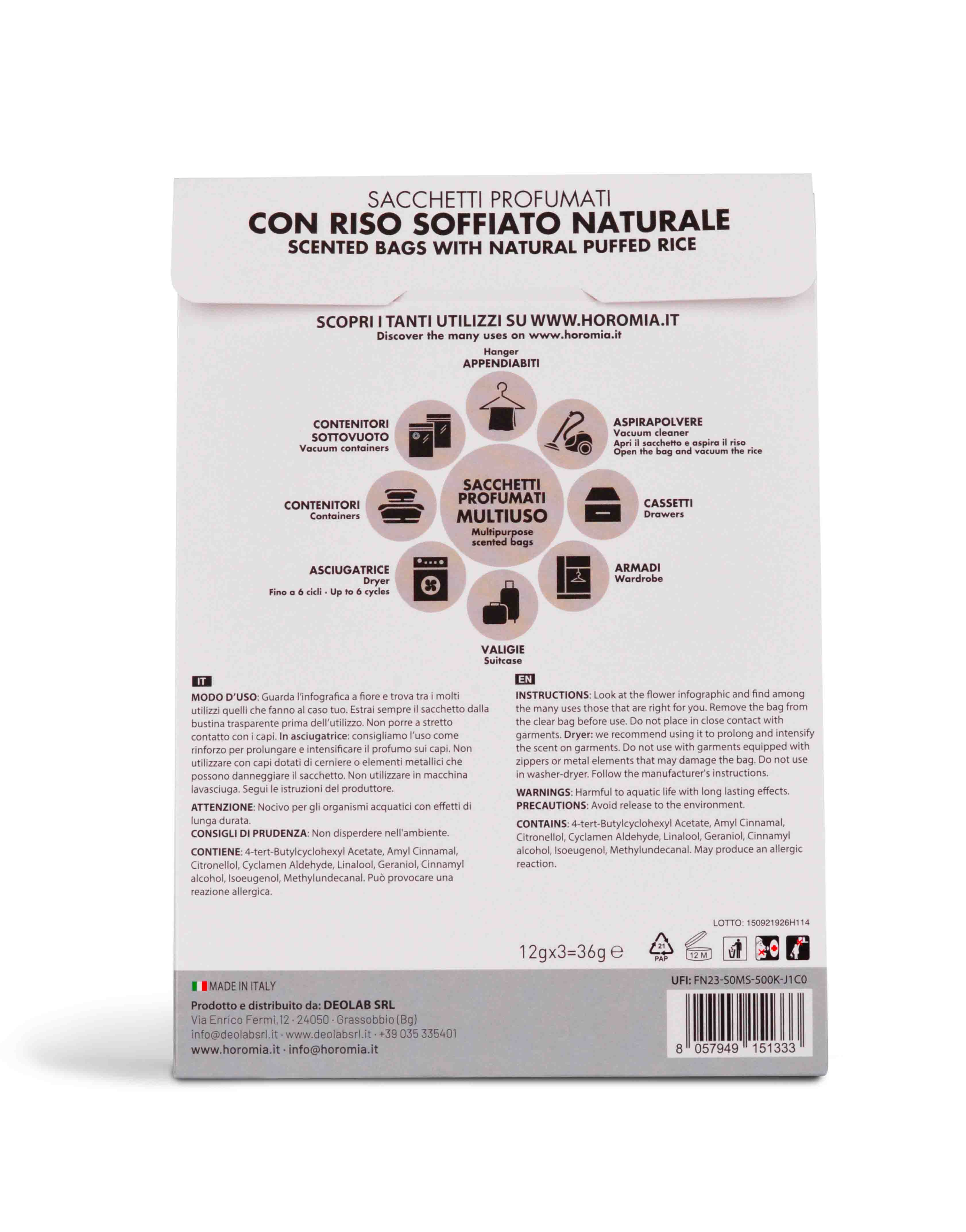 Sacchetti Profumati Multiuso White