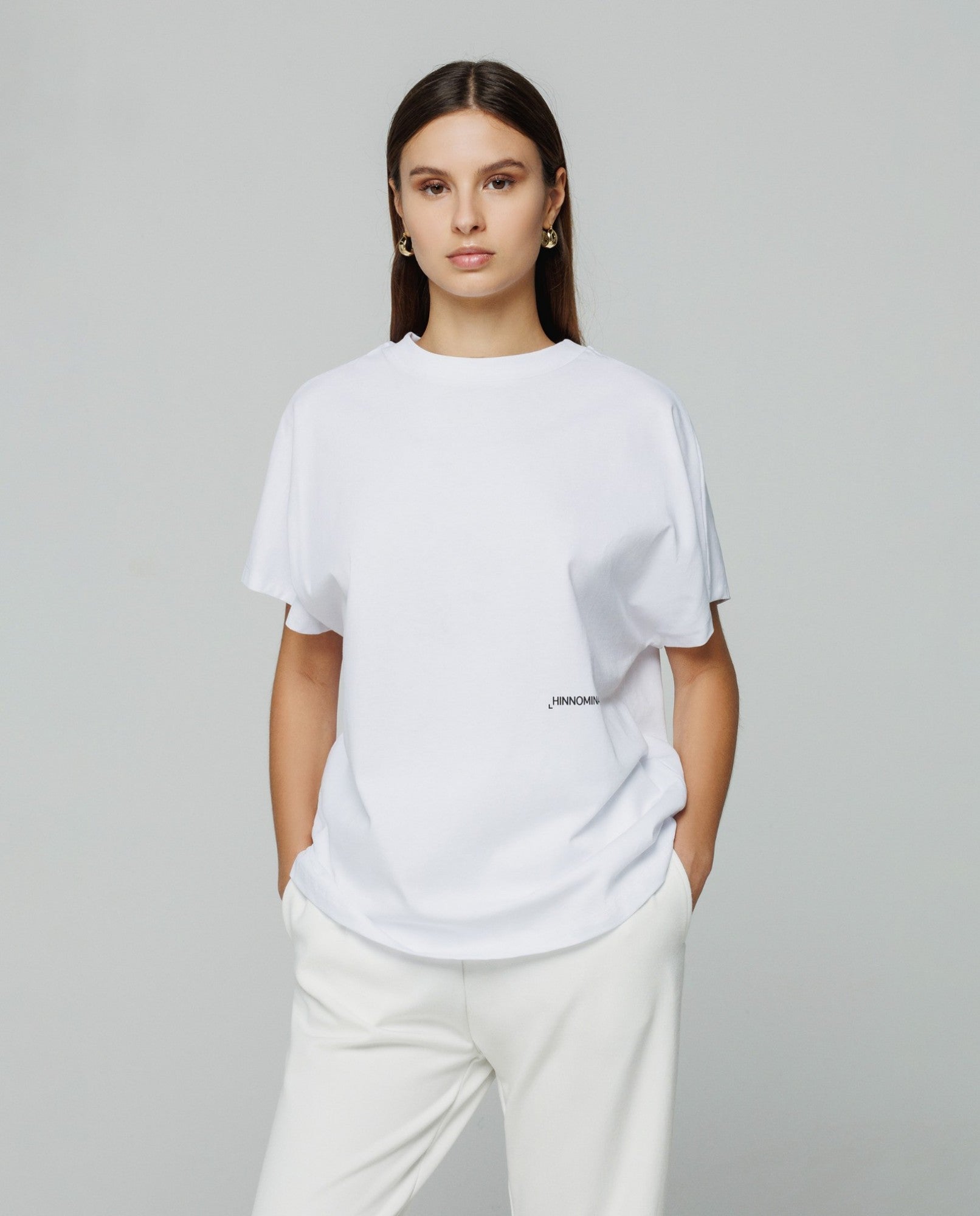 T-shirt mezza manica ampia in jersey HINNOMINATE