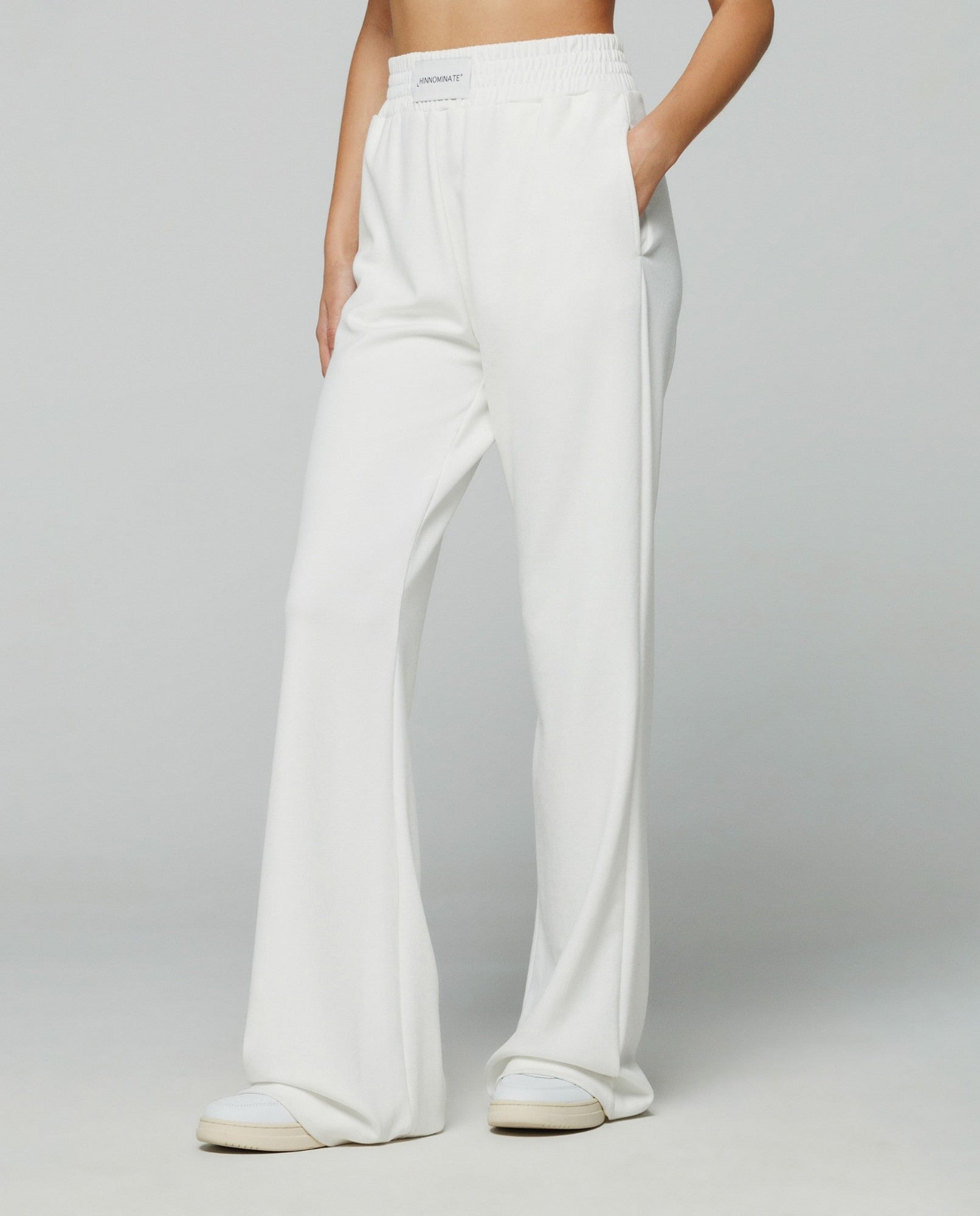 Pantalone in modal dritto con cinto alto HINNOMINATE