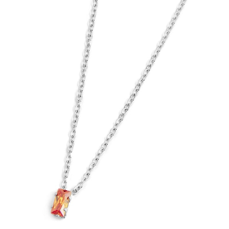 Collana con zircone baguette MARLU'