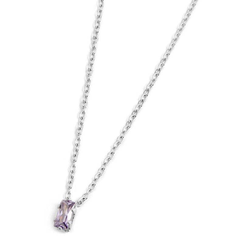 Collana con zircone baguette MARLU'