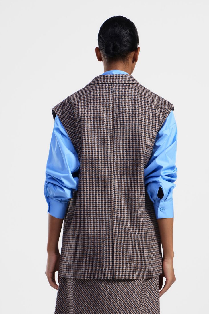 Gilet con cintura e spilla casuale inclusa Dixie