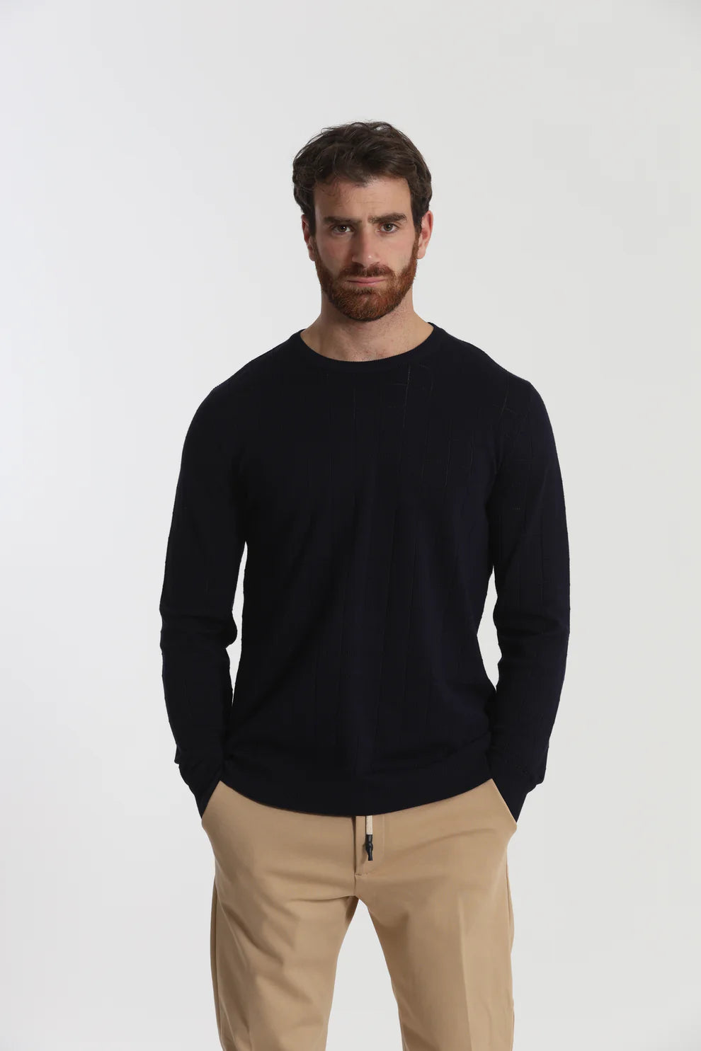 MAGLIA GIROCOLLO CON MOTIVO 7x8