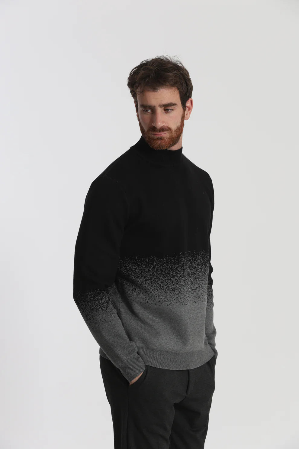 MAGLIA A MEZZO COLLO CON TEXTURE 7x8