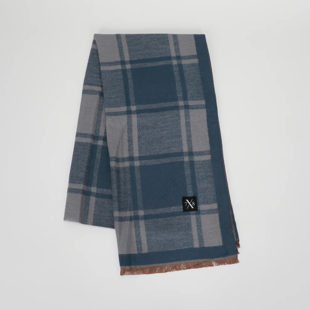 SCIARPA CON MOTIVO QUADRI 7x8