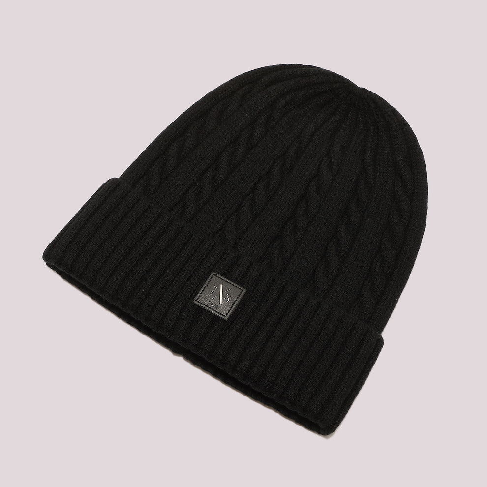 BERRETTO BASIC IN MAGLIA CON TRECCE 7x8