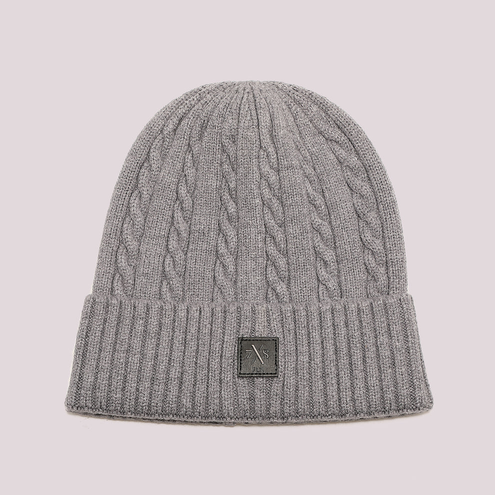 BERRETTO BASIC IN MAGLIA CON TRECCE 7x8