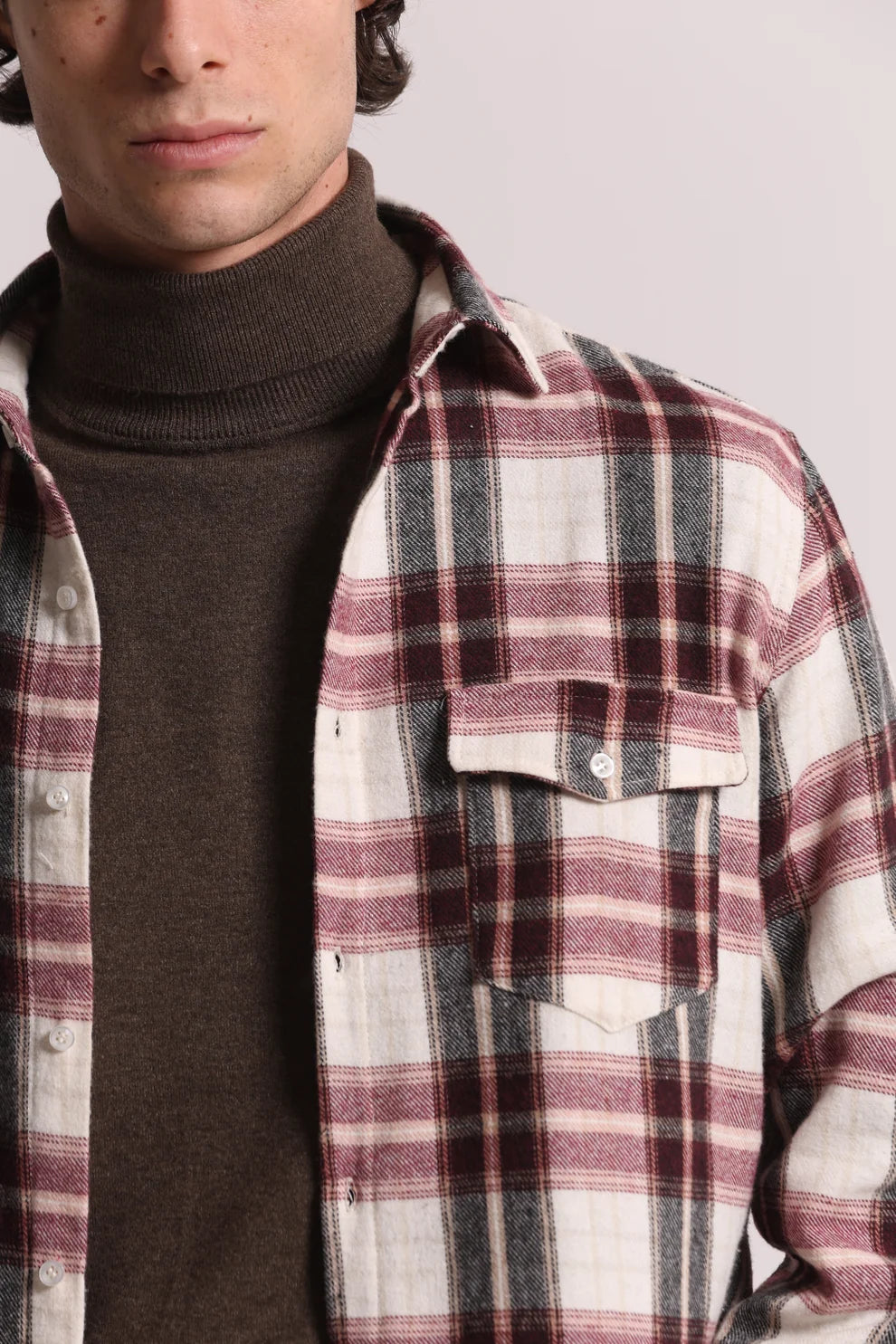 CAMICIA TARTAN IN FLANELLA 7X8
