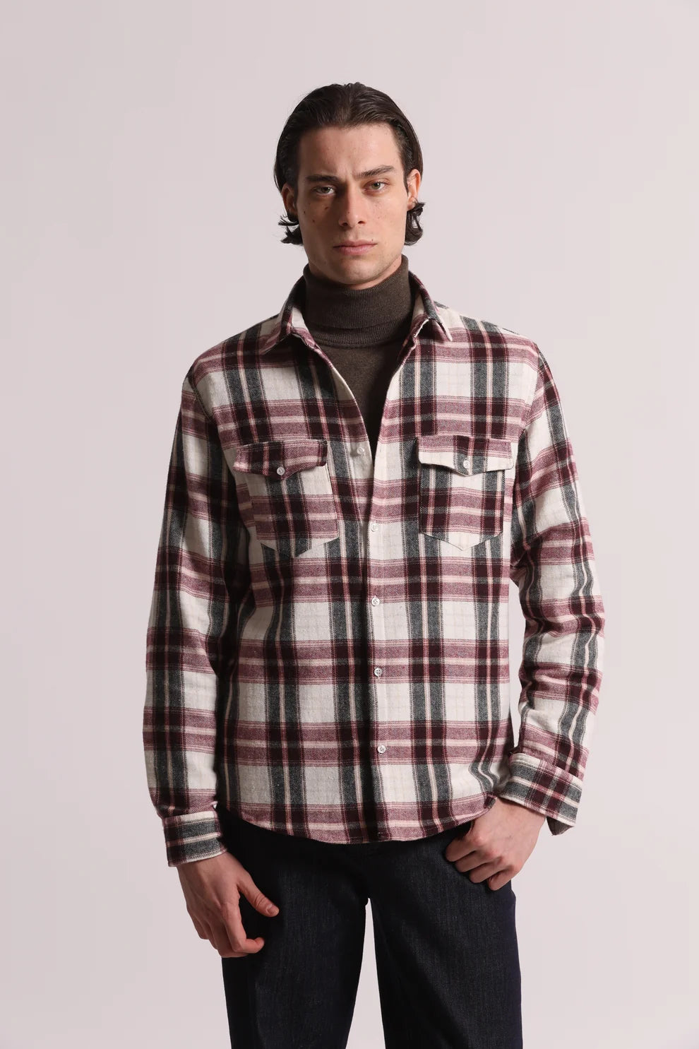 CAMICIA TARTAN IN FLANELLA 7X8