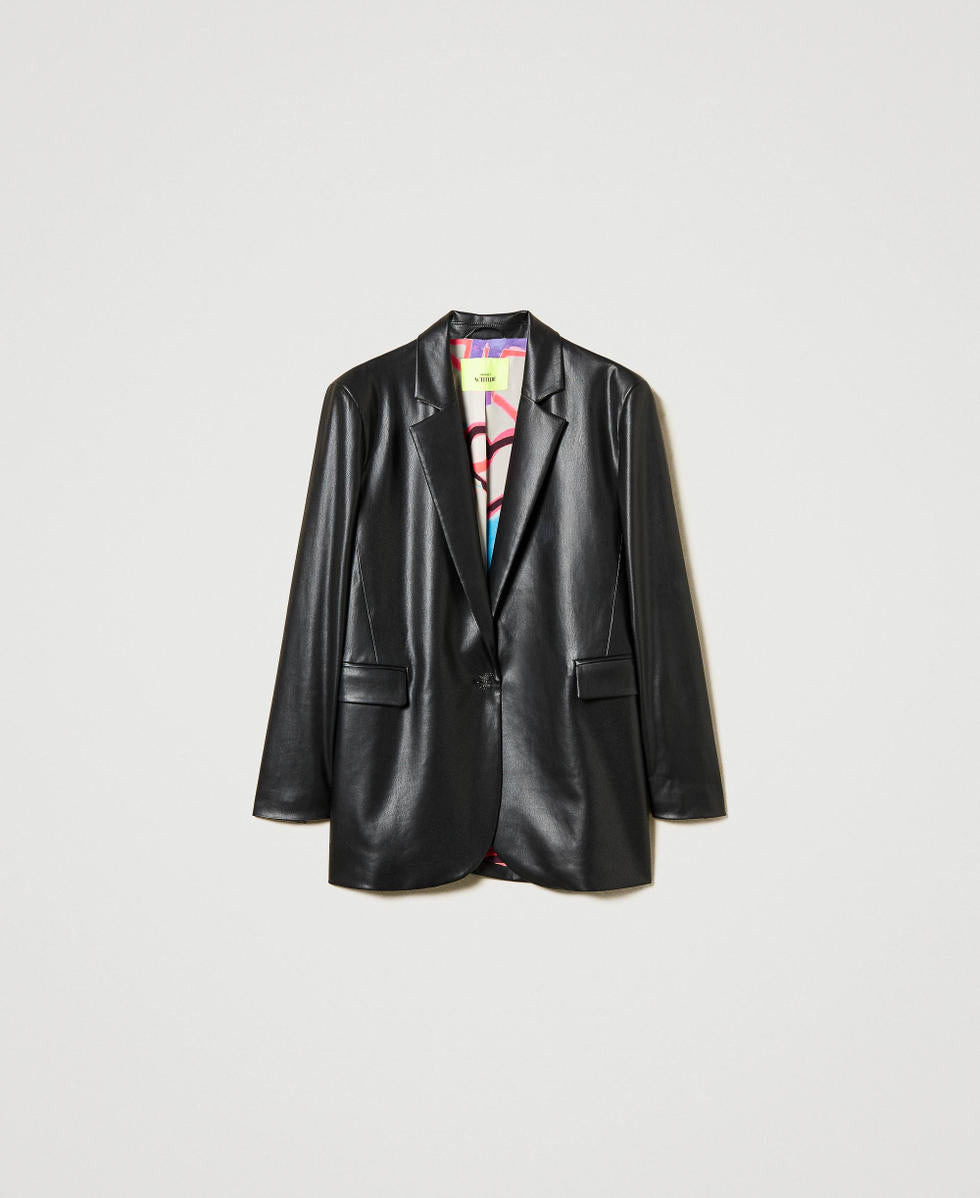 Giacca blazer MYFO effetto pelle TWINSET