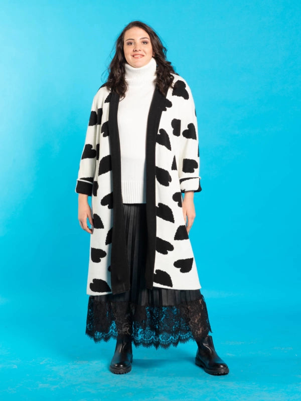 CAPPOTTO CUORE LANA LINEA CURVY SOPHIA