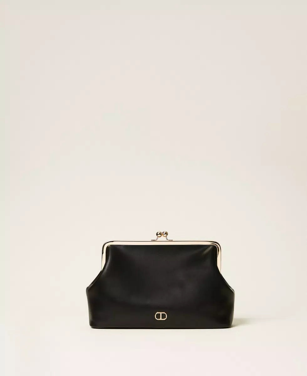 Borsa a tracolla a clutch con Oval T Twinset