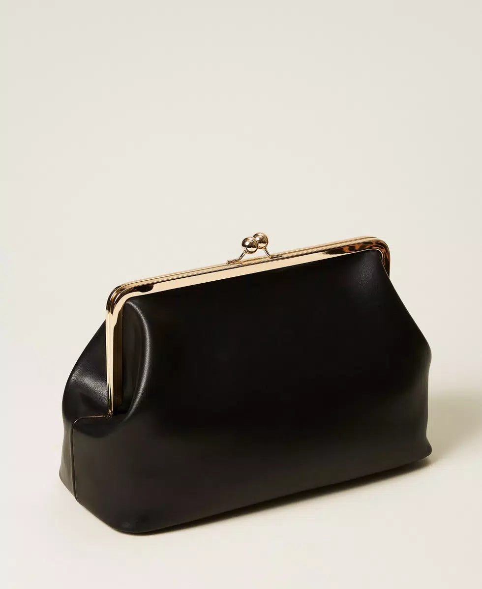 Borsa a tracolla a clutch con Oval T Twinset