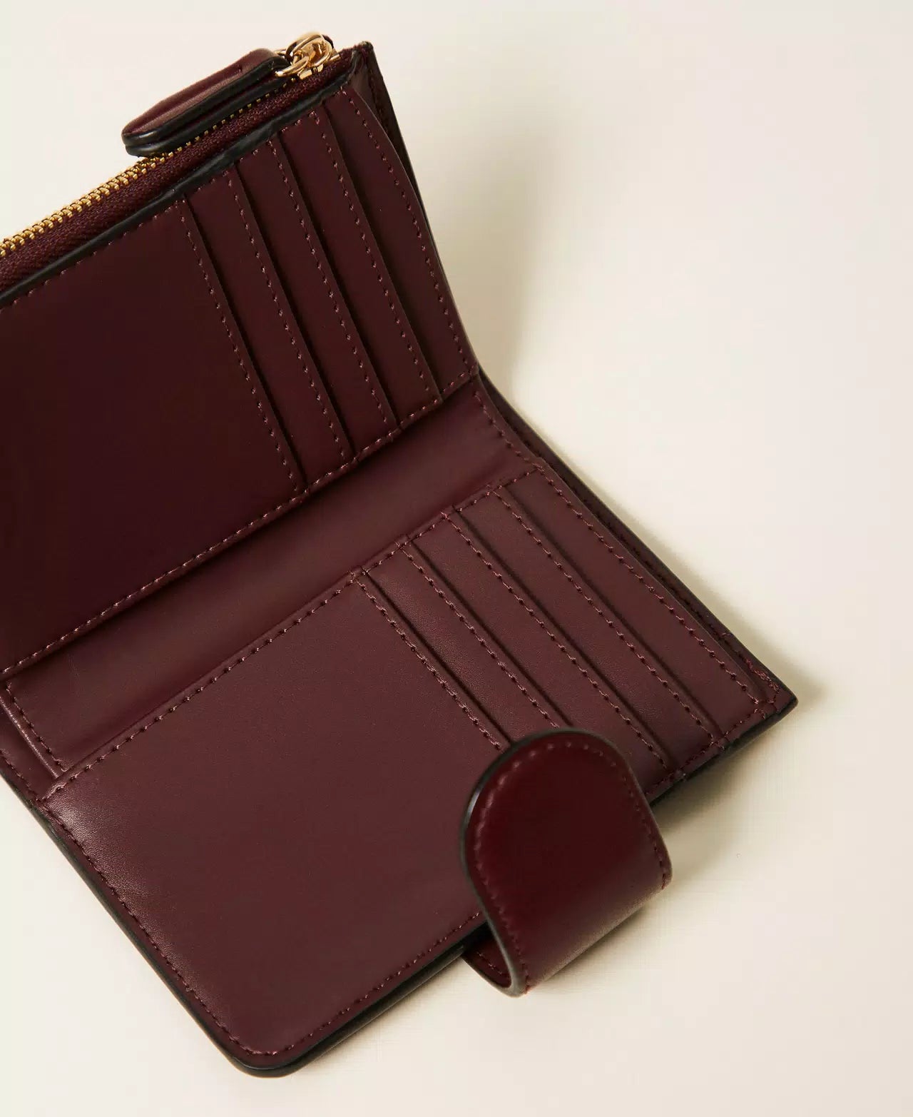 Portafoglio medio con logo e cinturino TWINSET