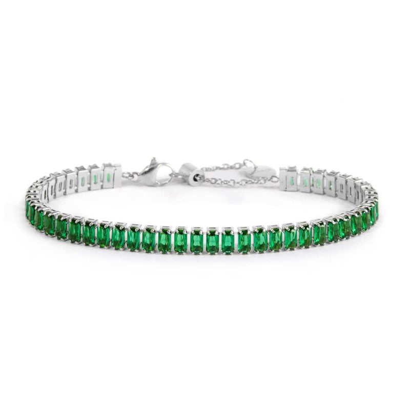 Bracciale tennis zirconi baguette MARLU'